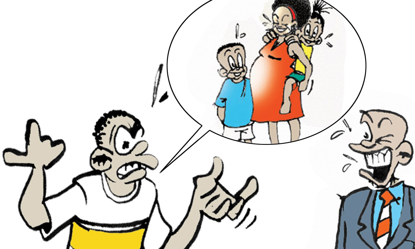 Jombi asalimisha mkewe na watoto kwa jirani akisema wanafanana zaidi kumliko