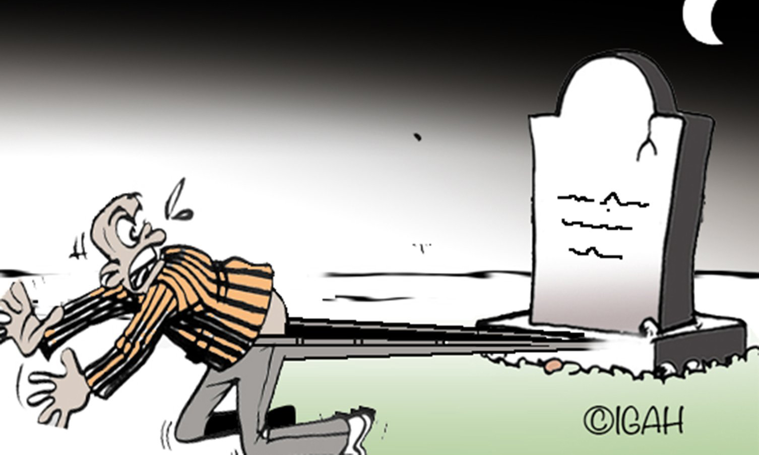 Jombi akwama kwenye kaburi alikoenda kutekeleza uchawi