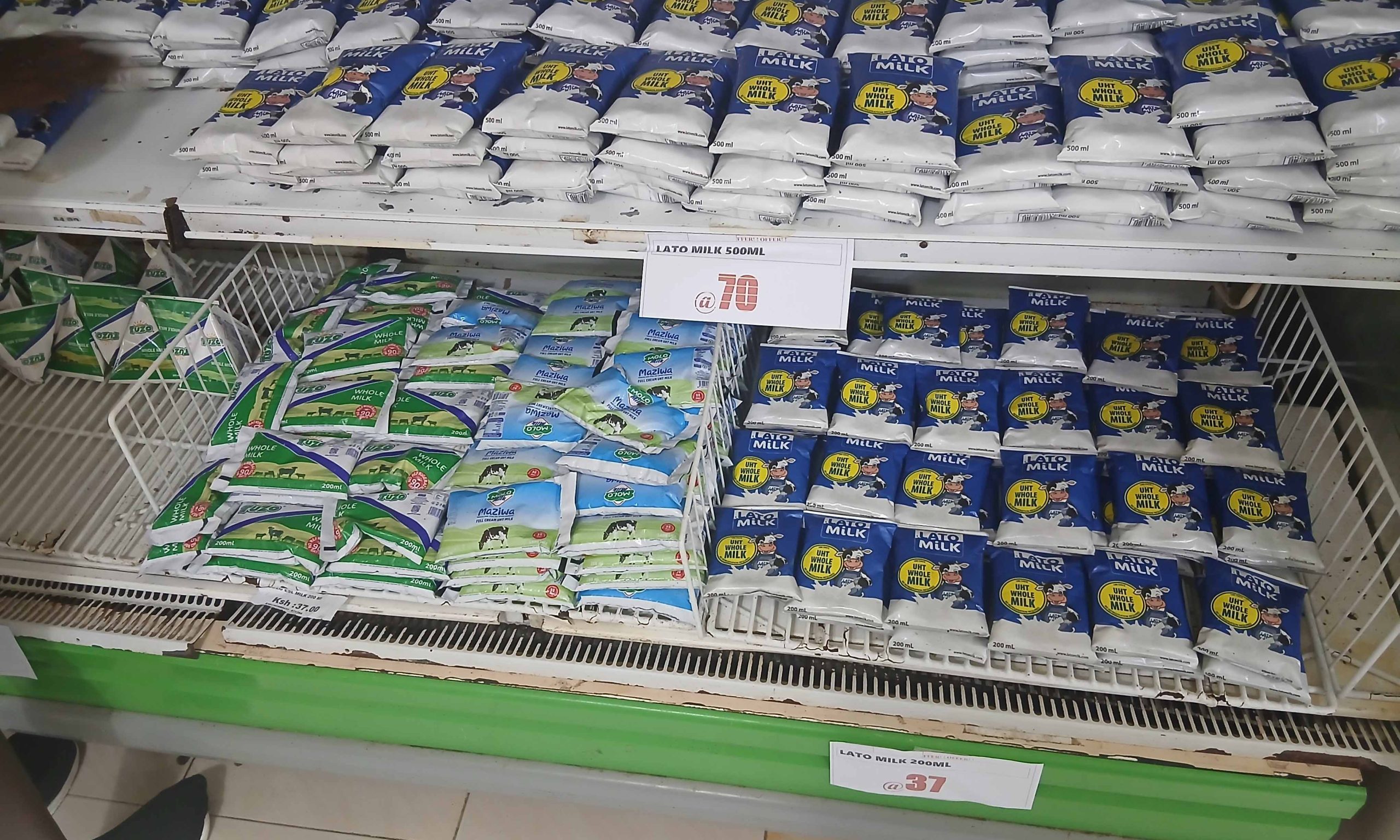 Bei ya maziwa yapanda Nyanza na South Rift kufuatia uhaba mkubwa