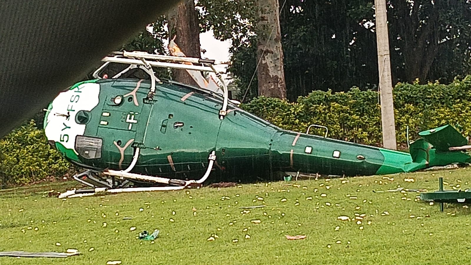 Katibu wa Wizara anusurika ajali ya helikopta